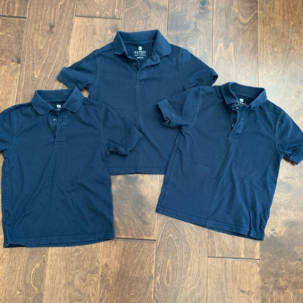 Bundle of little boys school polo-set of 3